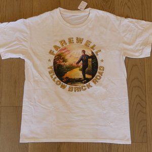 Elton John Farewell Yellow Brick Road Tour White Large T-Shirt